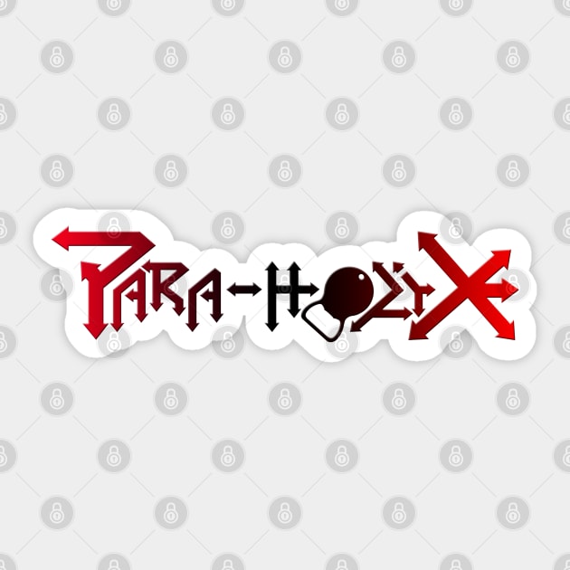 Para-holiX Logo Red/Black Gradient Sticker by ParaholiX